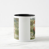 市場へのT33572、脂肪質のブタを買うため マグカップ (中央)