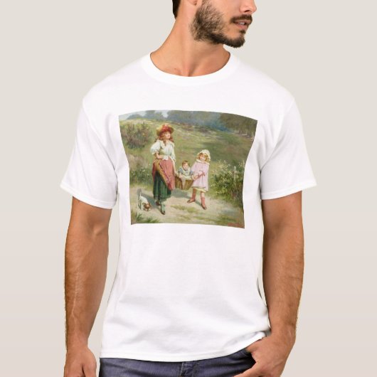 市場へのT33572、脂肪質のブタを買うため Tシャツ (正面)