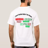 市場をマスター:ろうそく立ちチャート取引 Tシャツ (裏面)