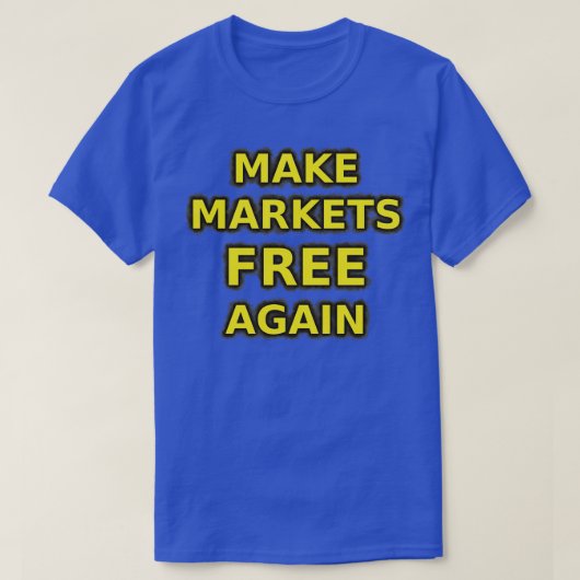 市場を再び無料にするAncap色 Tシャツ (デザイン正面)