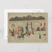 市場を描いたMemorie Turchesche ポストカード (正面/裏面)