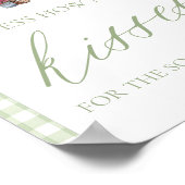 市場を離れて、何人のキスがサインするか推測する ポスター (角)