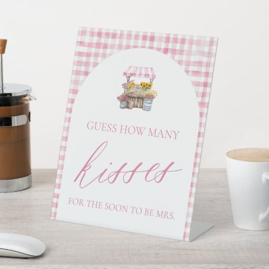 市場を離れて、何人のキスがサインするか推測する 台座サイン (インサイチュ)