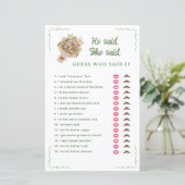 市場を離れて、彼は彼女はブライダルシャワーゲームを言った (スタンド正面)