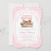 市場エレガントのフローラブライダルシャワー 招待状 (正面)