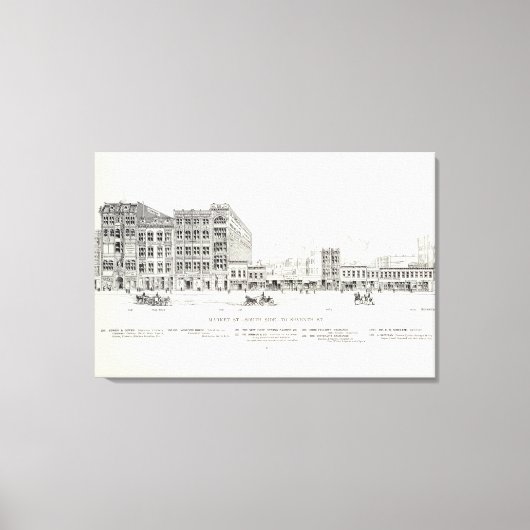 市場サウスサイド7位 キャンバスプリント (正面)