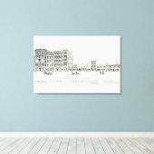 市場サウスサイド7位 キャンバスプリント (インサイチュ (ウッドフロア))