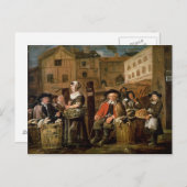 市場シーン ポストカード (正面/裏面)