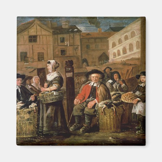 市場シーン マグネット (正面)