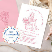 市場ファンキーのブライダルシャワー 招待状