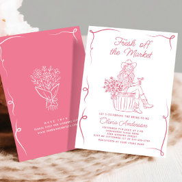 市場ファンキーのブライダルシャワー 招待状