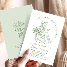 市場ファンキーのブライダルシャワー 招待状