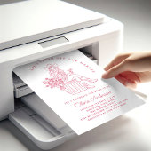 市場ファンキーのブライダルシャワー 招待状