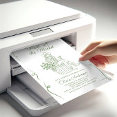 市場ファンキーのブライダルシャワー 招待状