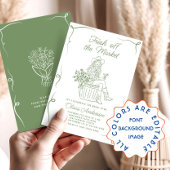 市場ファンキーのブライダルシャワー 招待状