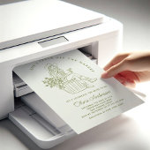 市場ファンキーのブライダルシャワー 招待状