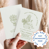 市場ファンキーのブライダルシャワー 招待状