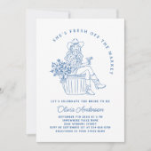 市場ファンキーのブライダルシャワー 招待状 (正面)