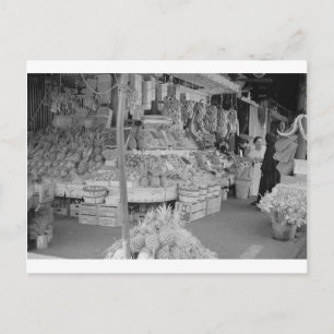 市場フランスのフルーツ台1936年6月JPG ポストカード