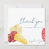 市場フランスの – チャルキュテリー – シャワーサンキューカード サンキューカード (正面)
