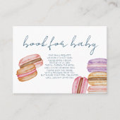 市場フランスの- Macaroons -ベビー挿入用の本 プレイスカード (正面)