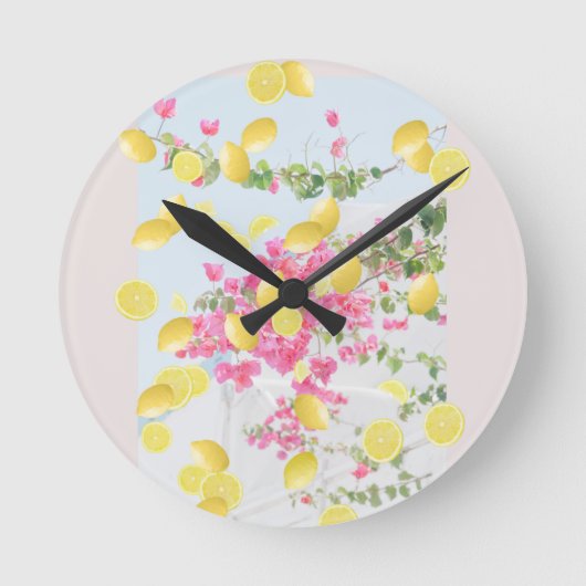 市場ポジターノ#1 #wall #art ラウンド壁時計 (正面)