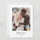 市場モダンのブライダルシャワー 招待状 (裏面)