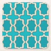 市場モチーフV スクエアペーパーコースター (正面)