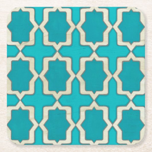 市場モチーフV スクエアペーパーコースター (正面)