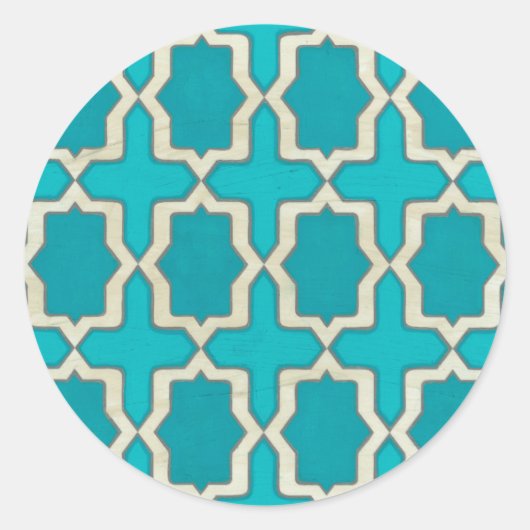 市場モチーフV ラウンドシール (正面)