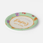 市場初の誕生日テーマ-フローラ ペーパープレート (アングル)