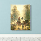 市場向け設定 キャンバスプリント (インサイチュ (ウッドフロア))