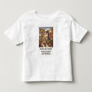 市場場面鉄道ポスター トドラーTシャツ