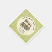 市場外のフレッシュ農家市場ブライダルシャワー スタンダードカクテルナプキン (角)