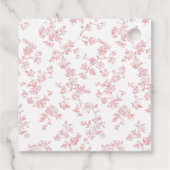 市場外のフローラ農家ブライダルシャワー フェイバータグ (裏面)