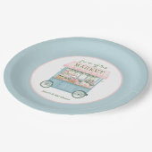 市場外のフローラ農家ブライダルシャワー ペーパープレート (アングル)