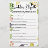 市場外のブライダルシャワーエンクロージャカード (正面)