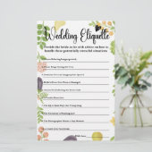 市場外のブライダルシャワーエンクロージャカード (スタンド正面)