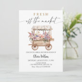 市場外のブライダルシャワーフローラ市場 招待状 (スタンド正面)
