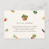 市場外の新鮮なブライダルシャワーディスプレイシャワー エンクロージャーカード (正面)