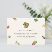 市場外の新鮮なブライダルシャワーディスプレイシャワー エンクロージャーカード (スタンド正面)