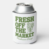 市場外の新鮮なブライダルシャワー緑 缶クーラー (缶裏面)