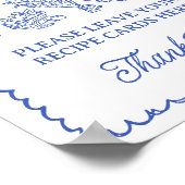 市場外の新鮮なレシピカードシャワーサイン ポスター (角)