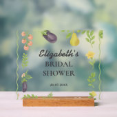 市場外の農家市場ブライダルシャワー アクリルサイン (ニュートラル)