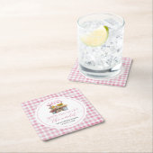 市場外の農家市場ブライダルシャワー スクエアペーパーコースター (インサイチュ)