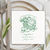 市場外の農家市場ブライダルシャワー スタンダードカクテルナプキン