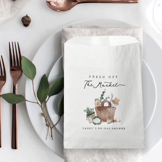 市場外の農家市場ブライダルシャワー フェイバーバッグ