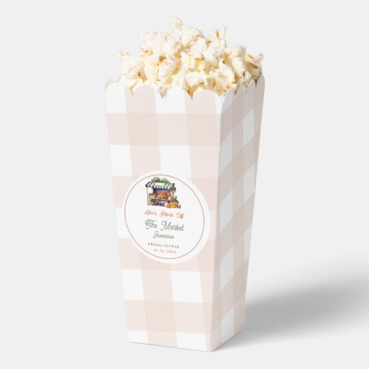 市場外の農家市場ブライダルシャワー フェイバーボックス (はじけた状態)