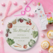 市場外の農家市場ブライダルシャワー ペーパープレート (パーティー)