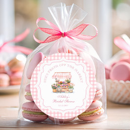 市場外の農家市場ブライダルシャワー ラウンドシール